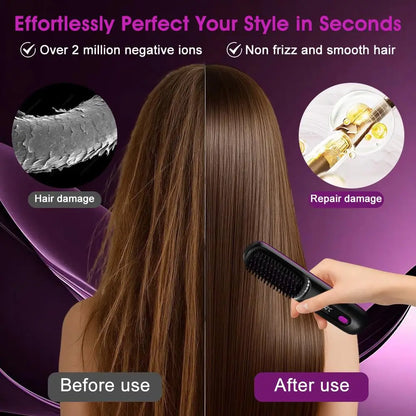 Cordless Heated Straightening Brush