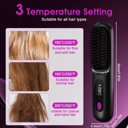 Cordless Heated Straightening Brush