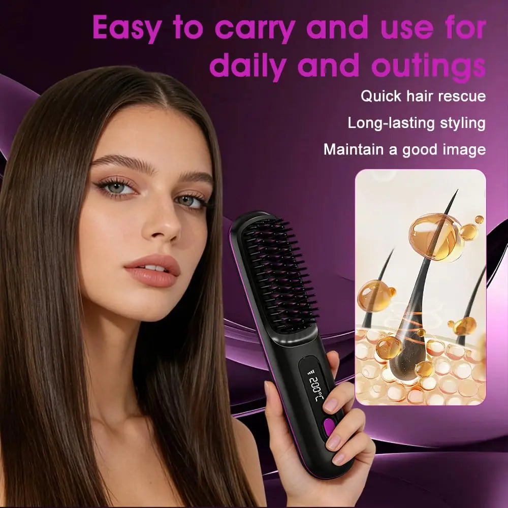 Cordless Heated Straightening Brush