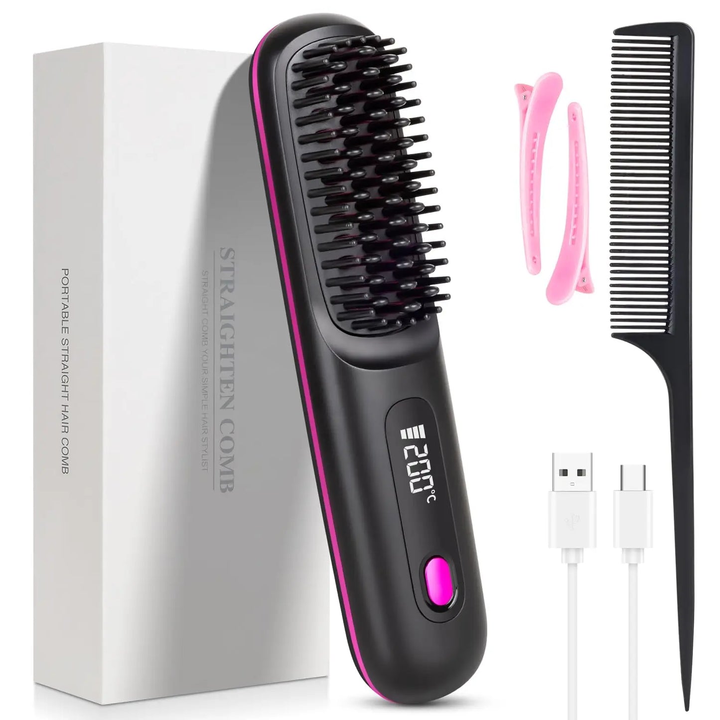 Cordless Heated Straightening Brush