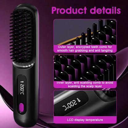 Cordless Heated Straightening Brush